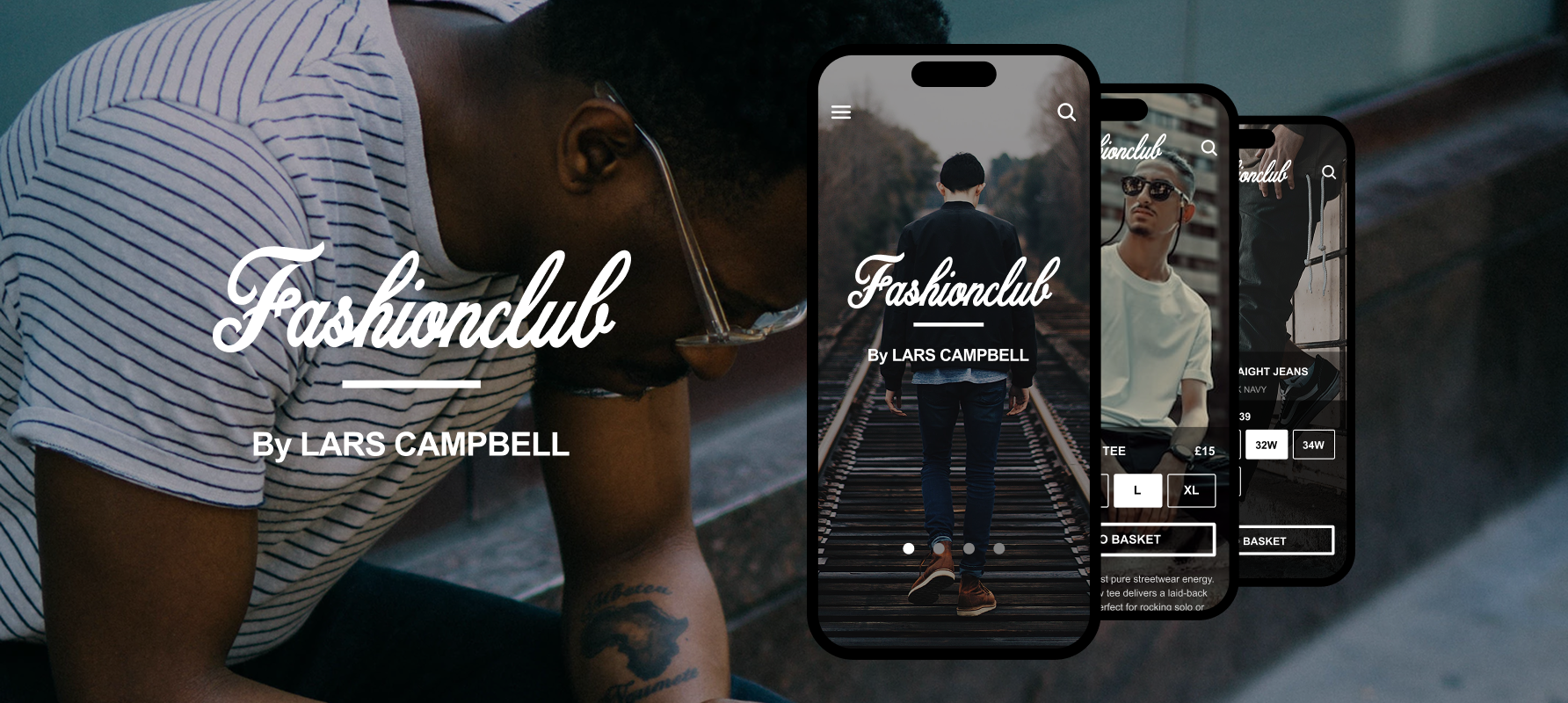 Hero image of FashionClub concept app