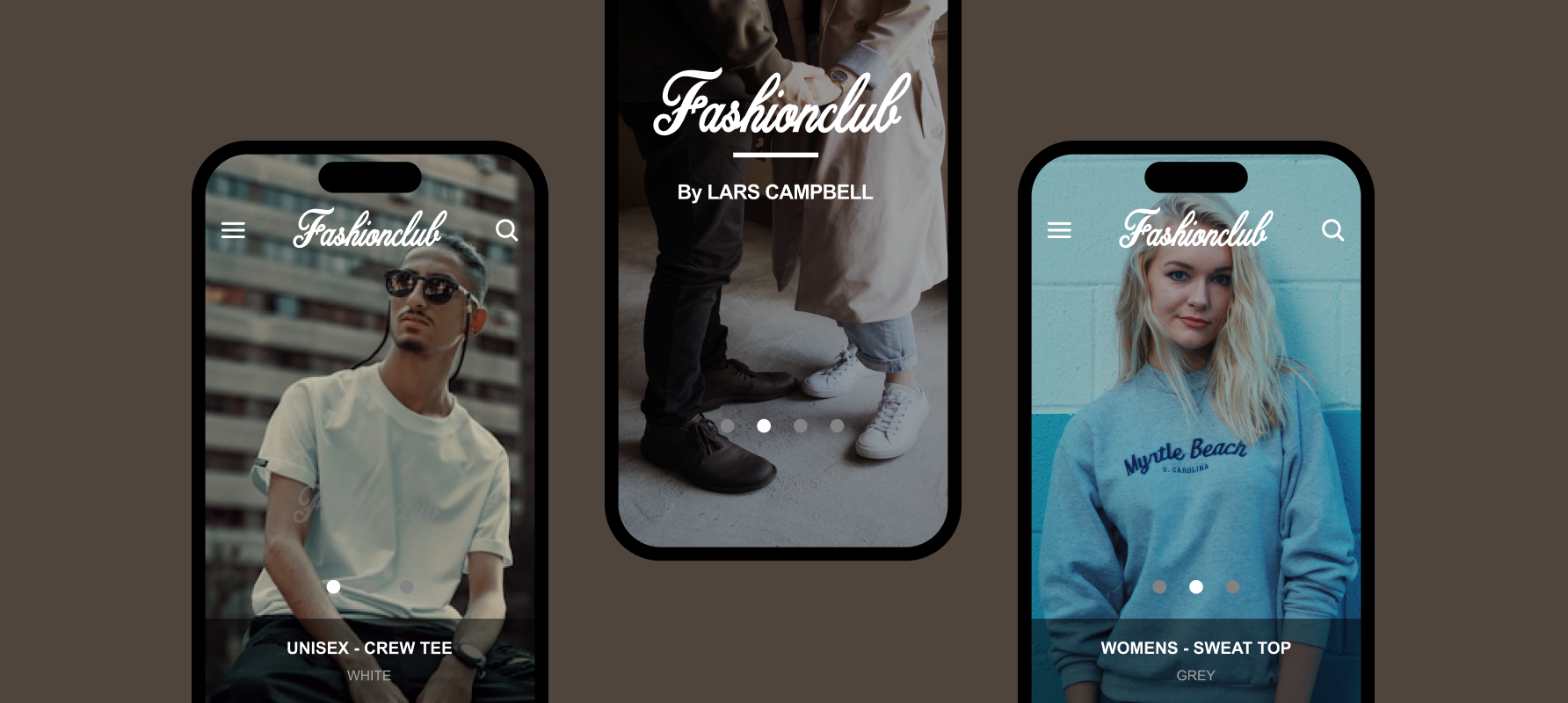 FashionClub mockup screen 3