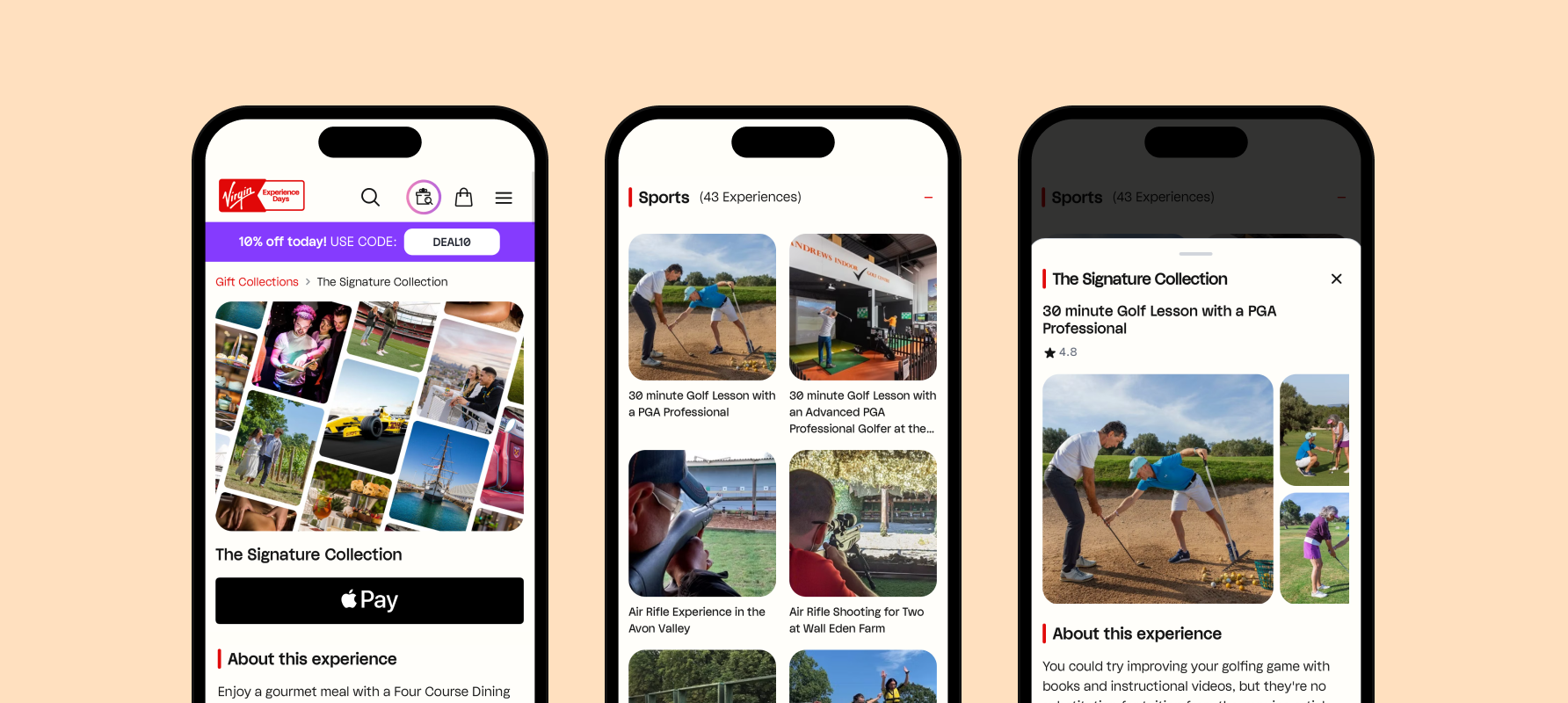 High-fidelity PDP mobile mockup